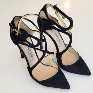 Jimmy Choo Black Suede Heels